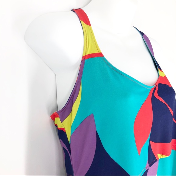 SOLD! Columbia Colorful Boho Medium Sporty Dress - Picture 4 of 8